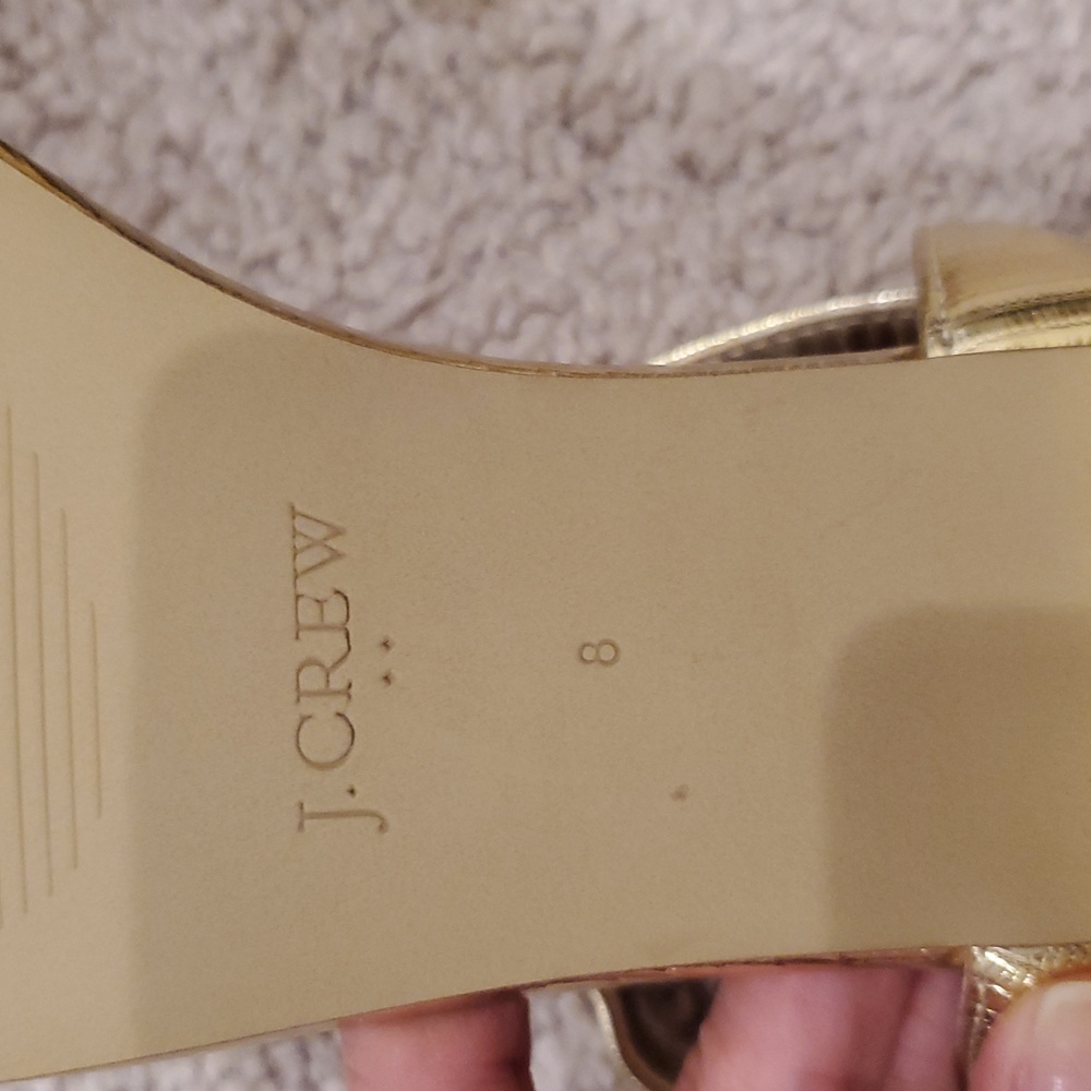 J CREW Gold Strappy Sandals - Picture 11 of 12